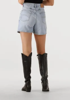 lichtblauwe tommy jeans shorts mom short bi0112