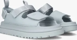 lichtblauwe ugg platte sandalen k goldenglow