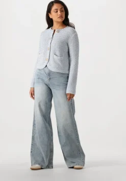 lichtblauwe vanessa bruno vest dorina