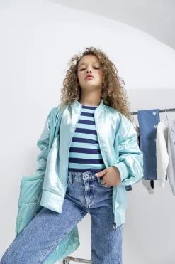 lichtblauwe vingino jack taren