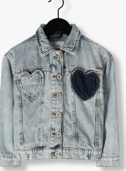 lichtblauwe vingino spijkerjas tori heart