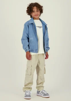 lichtblauwe vingino spijkerjas faustino