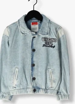 lichtblauwe vingino spijkerjas figo