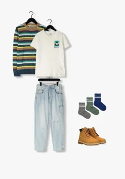 lichtblauwe vingino straight leg jeans castiano