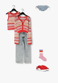 lichtblauwe vingino straight leg jeans cato heart