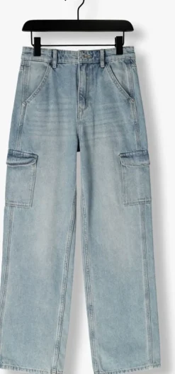 lichtblauwe vingino wide jeans cato cargo
