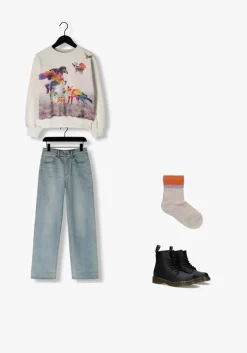 lichtblauwe vingino wide jeans giulia