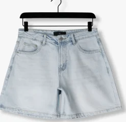 lichtblauwe withblack shorts wblkarolina denim short