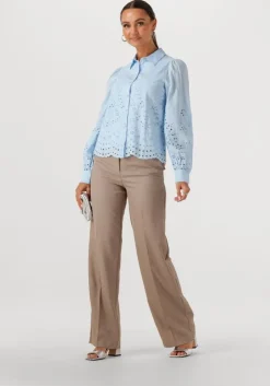 lichtblauwe y.a.s. blouses yasluma ls shirt s. noos