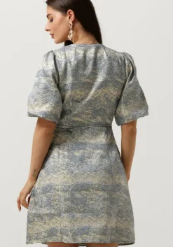 lichtblauwe y.a.s. mini jurk yasclera ss dress