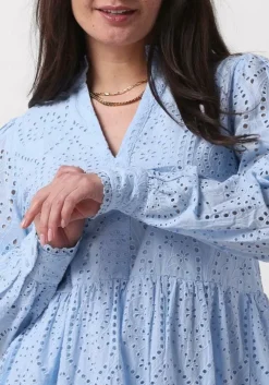 lichtblauwe y.a.s. mini jurk yasholi ls dress s.