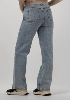 lichtblauwe y.a.s. straight leg jeans yasalena mw straight jeans