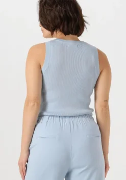 lichtblauwe ydence top knitted top keely