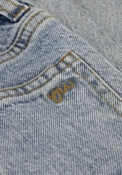 lichtblauwe your wishes mom jeans stretch denim baggy jeans