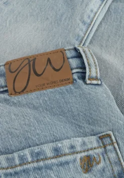 lichtblauwe your wishes straight leg jeans denim worker jeans