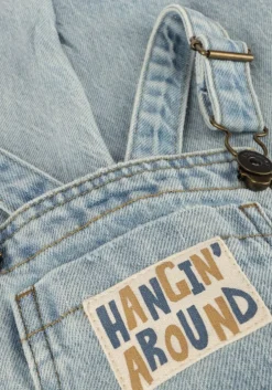 lichtblauwe your wishes straight leg jeans denim dungaree