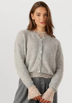 lichtgrijze american vintage vest vitow cardigan