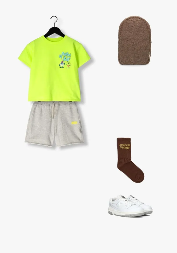 lichtgrijze american vintage korte broek kodytown 3