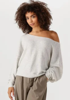 lichtgrijze american vintage trui damsville