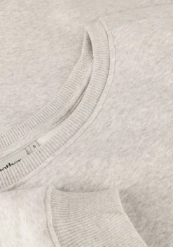 lichtgrijze another label midi jurk livy sweat dress