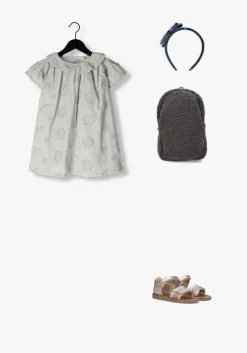 lichtgrijze baje studio mini jurk lousa