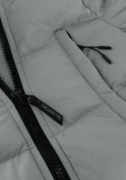 lichtgrijze cars jeans gewatteerde jas maysay