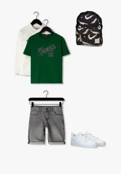 lichtgrijze cars jeans shorts kids florida comf.str