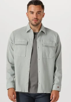 lichtgrijze cast iron overshirt cf twill overshirt