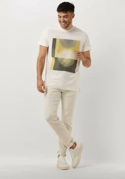 lichtgrijze cast iron t-shirt short sleeve r-neck regular fit twill