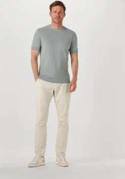 lichtgrijze cast iron t-shirt cotton blend slub