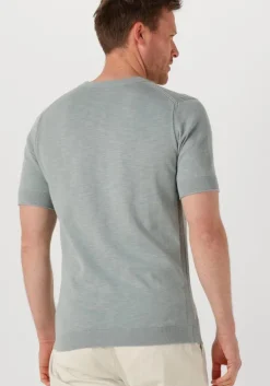 lichtgrijze cast iron t-shirt cotton blend slub