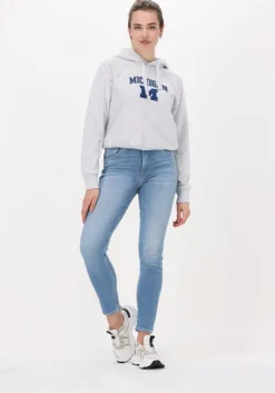 lichtgrijze champion trui hooded sweatshirt 115110