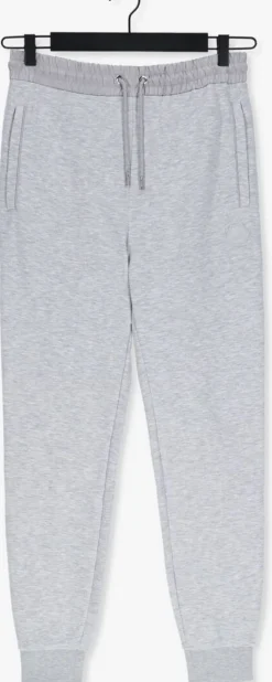 lichtgrijze cruyff joggingbroek aimar pant - 280 gsm brushback woven overlayers