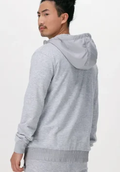 lichtgrijze cruyff vest aimar zip thu - 280 gsm brushback woven overlayers