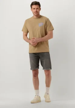 lichtgrijze diesel jeans slim-short