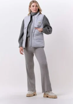 lichtgrijze esmé studios bodywarmer aimie quilt vest