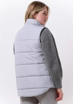 lichtgrijze esmé studios bodywarmer aimie quilt vest
