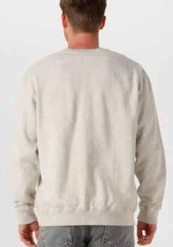lichtgrijze forét sweater boat sweatshirt