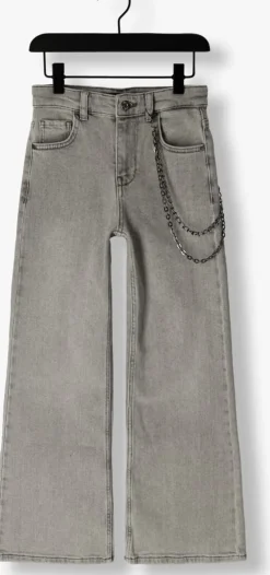 lichtgrijze frankie & liberty wide jeans attitude wide leg