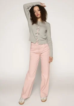 lichtgrijze frankie & liberty vest rivka cardigan