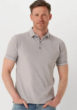 lichtgrijze genti polo polo 3 button ss j2001-1212