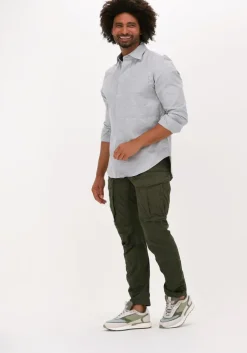 lichtgrijze g-star raw casual overhemd secret utility reg shirt