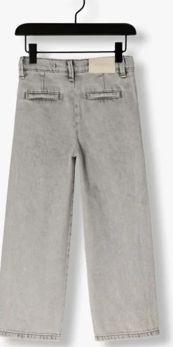 lichtgrijze homage wide jeans pleated jeans