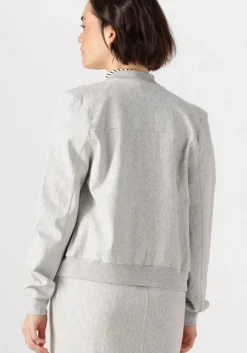 lichtgrijze jansen amsterdam jack goldie jasje hvm 274 bomber long sleeve