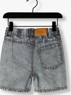 lichtgrijze lil' atelier shorts nmmhilbert loose dnm shorts 1118-hl lil