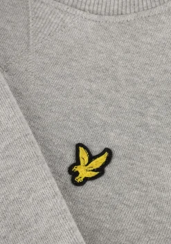 lichtgrijze lyle & scott sweater plain crew neck sweatshirt