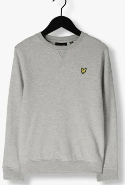 lichtgrijze lyle & scott sweater crew neck sweatshirt boys