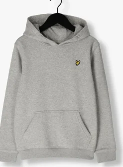 lichtgrijze lyle & scott trui classic oth hoody fleece