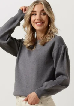lichtgrijze minus trui lupi knit pullover