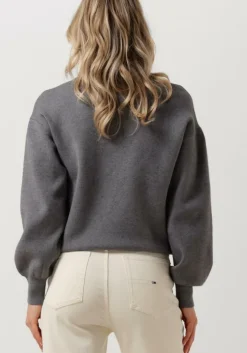 lichtgrijze minus trui lupi knit pullover